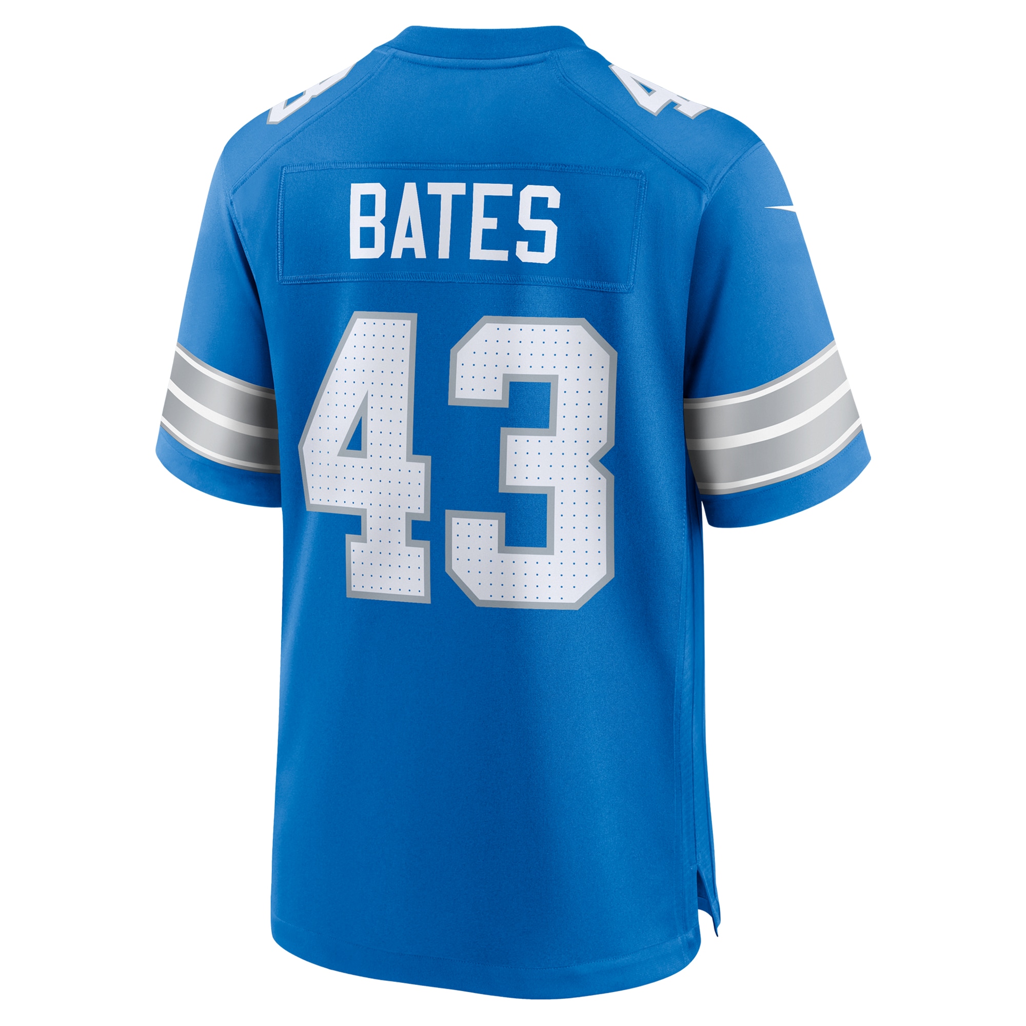 Men's Detroit Lions Jake Bates Blue Team Game Jersey