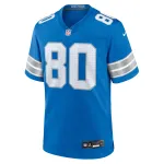 Men's Detroit Lions Jalon Calhoun Blue Game Jersey