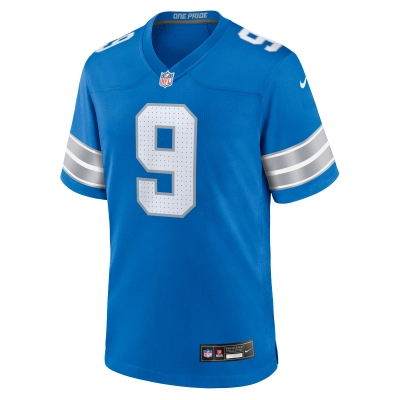 Men's Detroit Lions Jameson Williams Blue Game Jersey 02