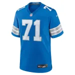 Men's Detroit Lions Kevin Zeitler Blue Game Jersey