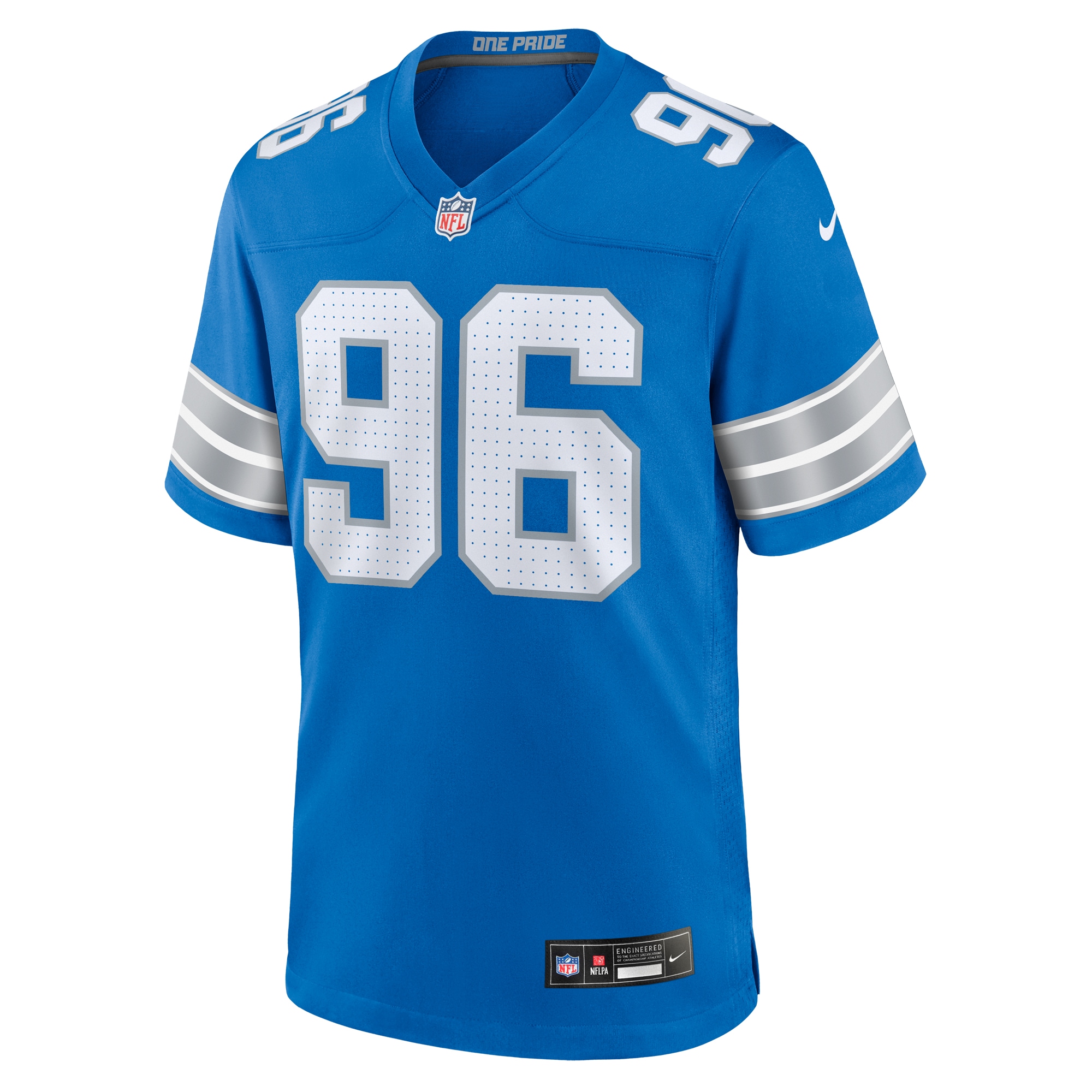 Men's Detroit Lions Kyle Peko Blue Game Jersey