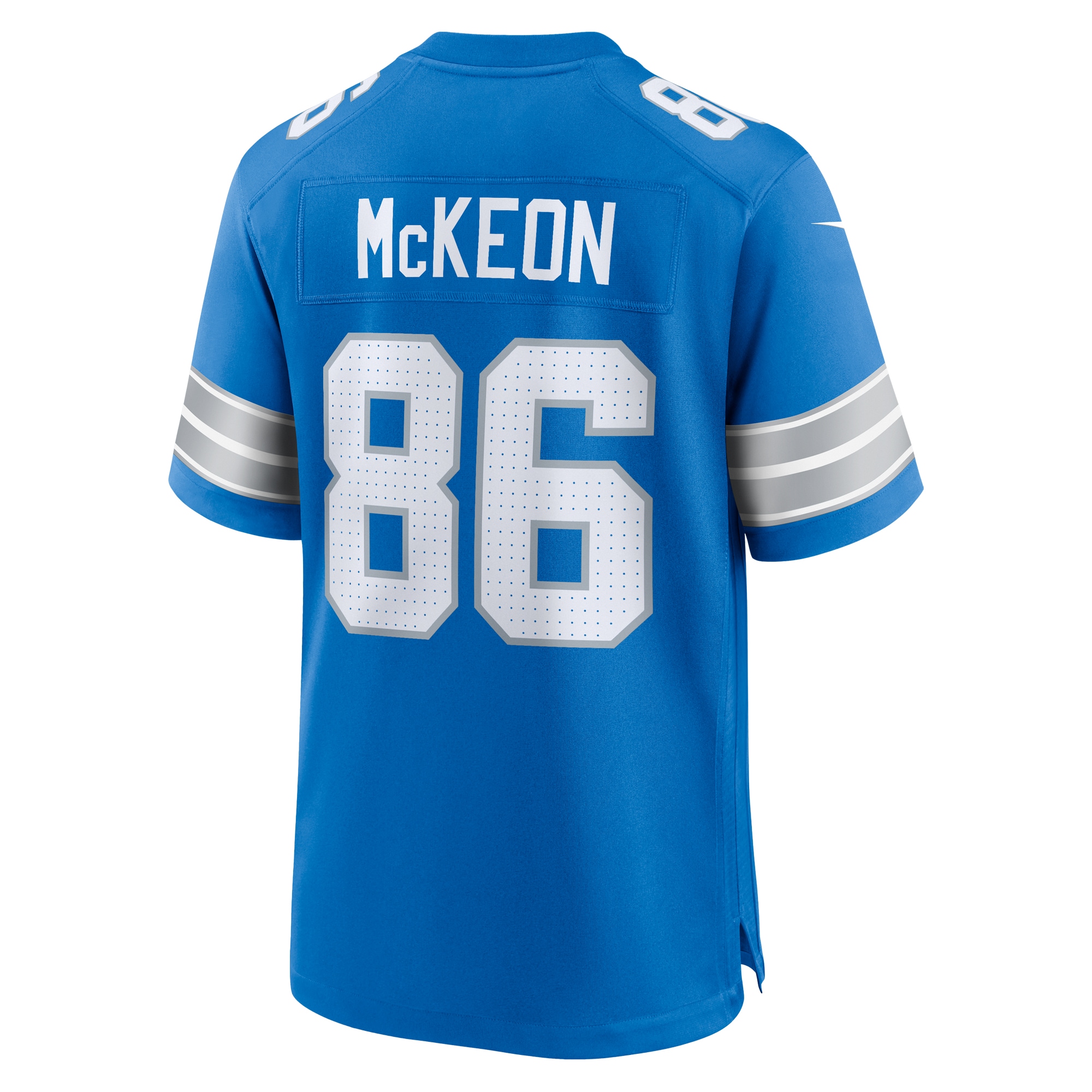 Men's Detroit Lions Sean McKeon Blue Game Jersey