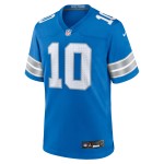 Men's Detroit Lions Tre'Quan Smith Blue Game Jersey