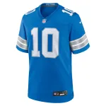 Men's Detroit Lions Tre'Quan Smith Blue Game Jersey