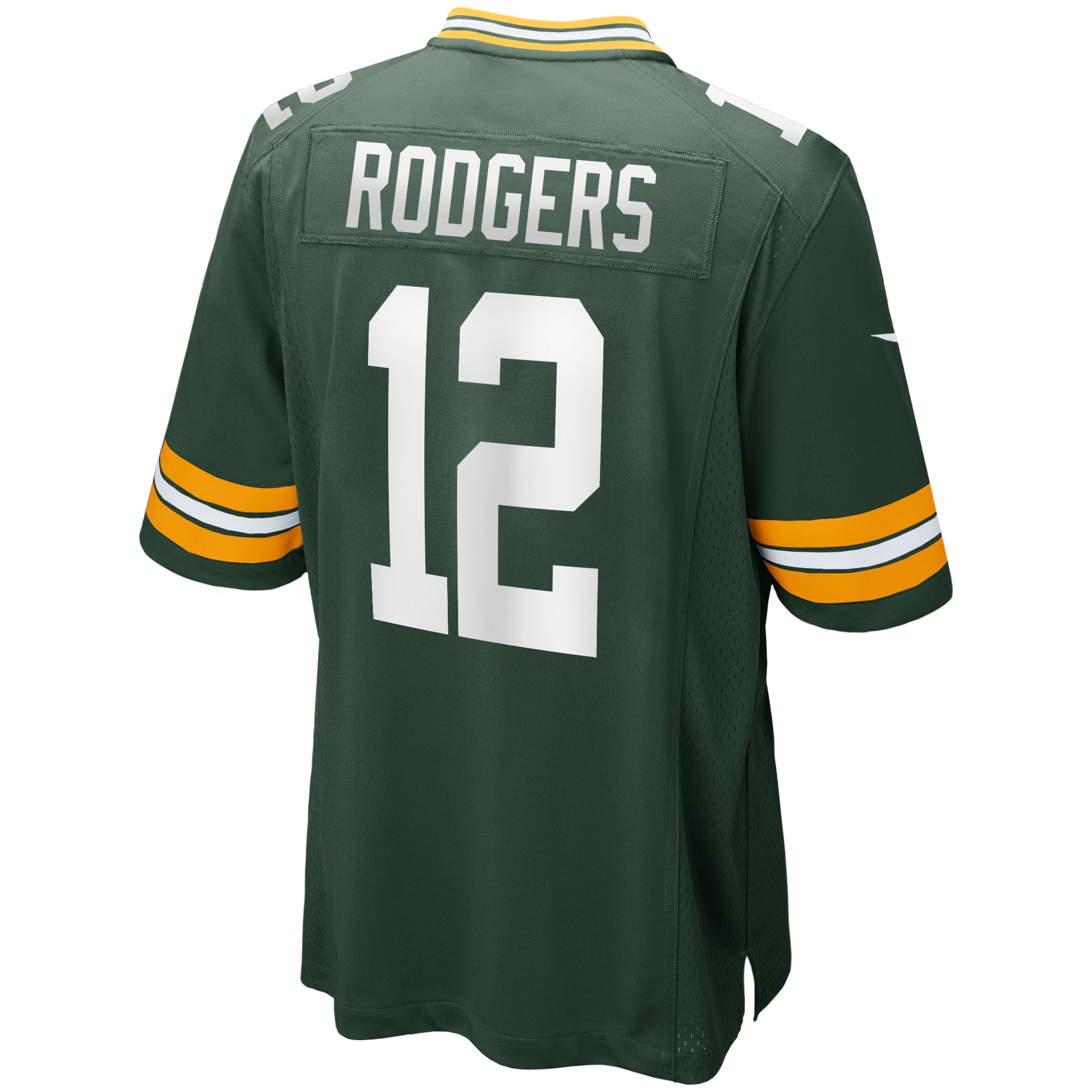 Men's Green Bay Packers Aaron Rodgers Green Game Player Jersey
