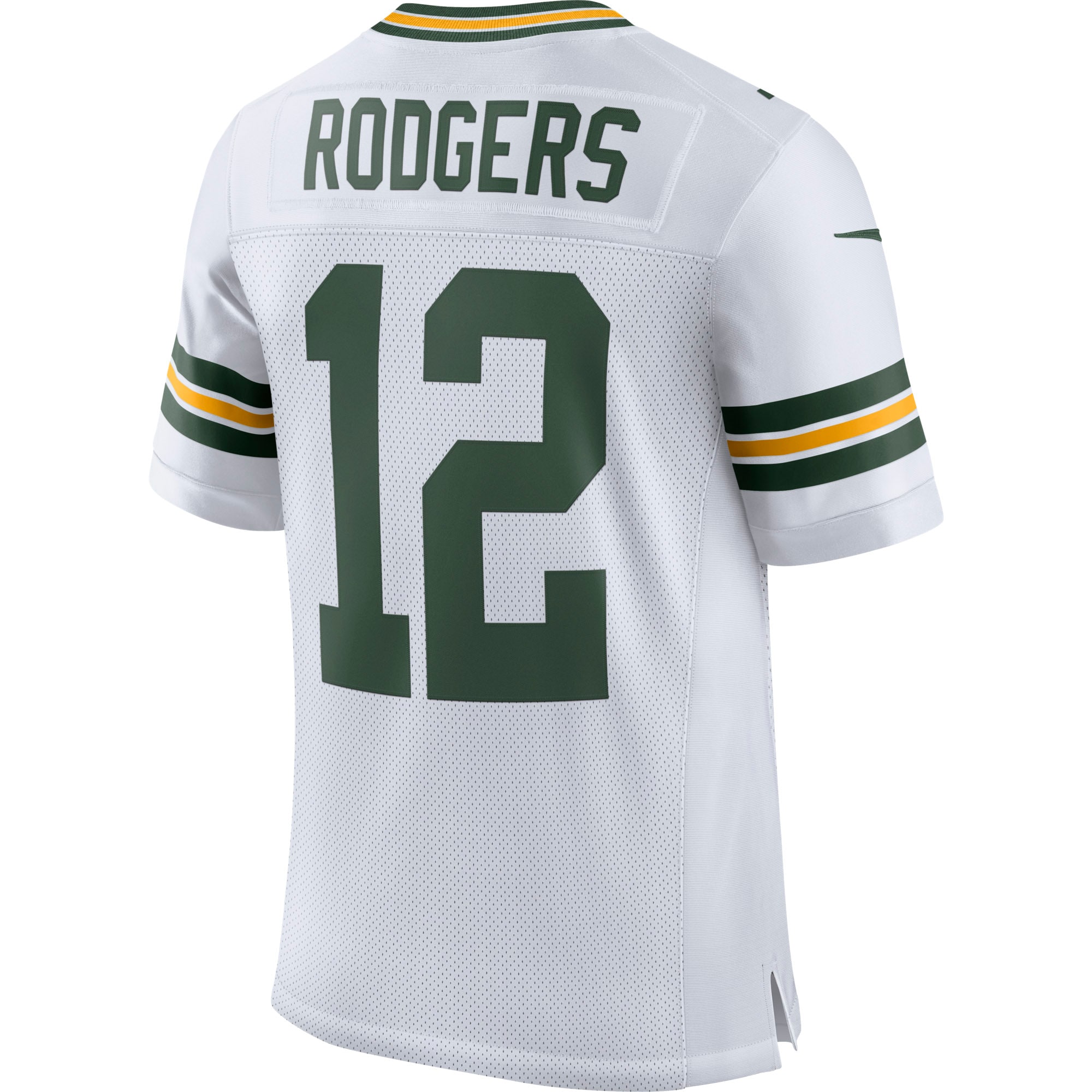 Men's Green Bay Packers Aaron Rodgers White Classic Elite Player Jersey