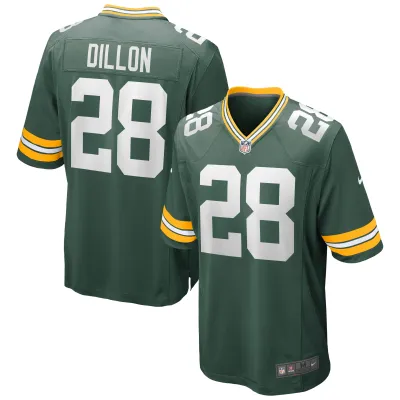 Men's Green Bay Packers AJ Dillon Green Game Jersey 01