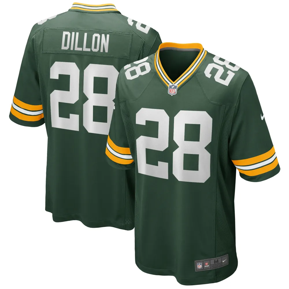 Men's Green Bay Packers AJ Dillon Green Game Player Jersey