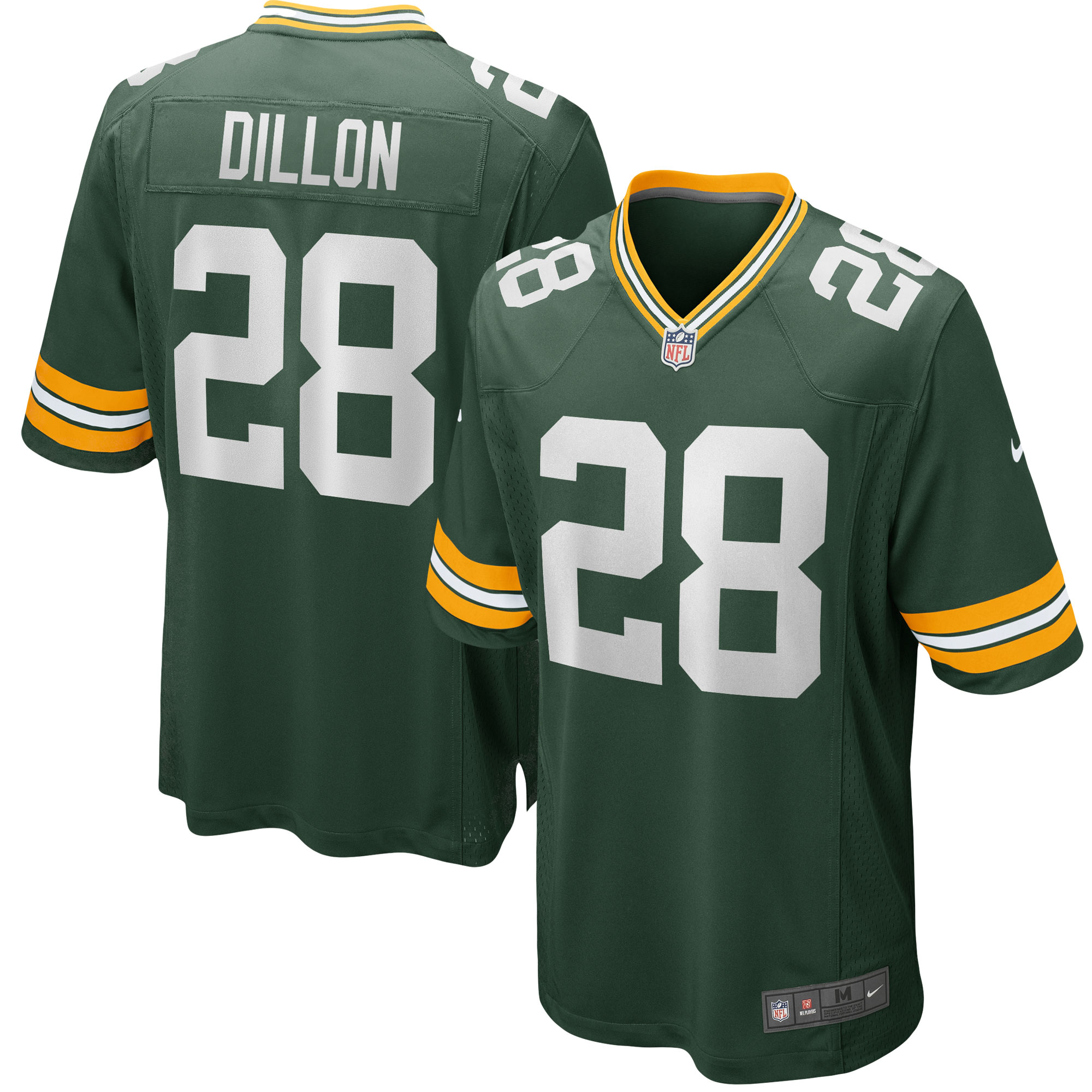 Men's Green Bay Packers AJ Dillon Green Team Game Jersey