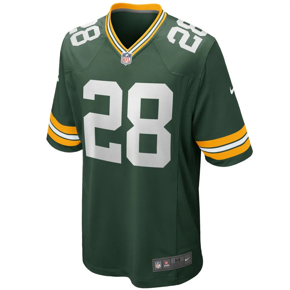 Men's Green Bay Packers AJ Dillon Green Team Game Jersey