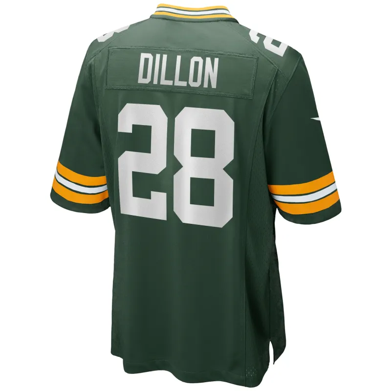Men's Green Bay Packers AJ Dillon Green Team Game Jersey