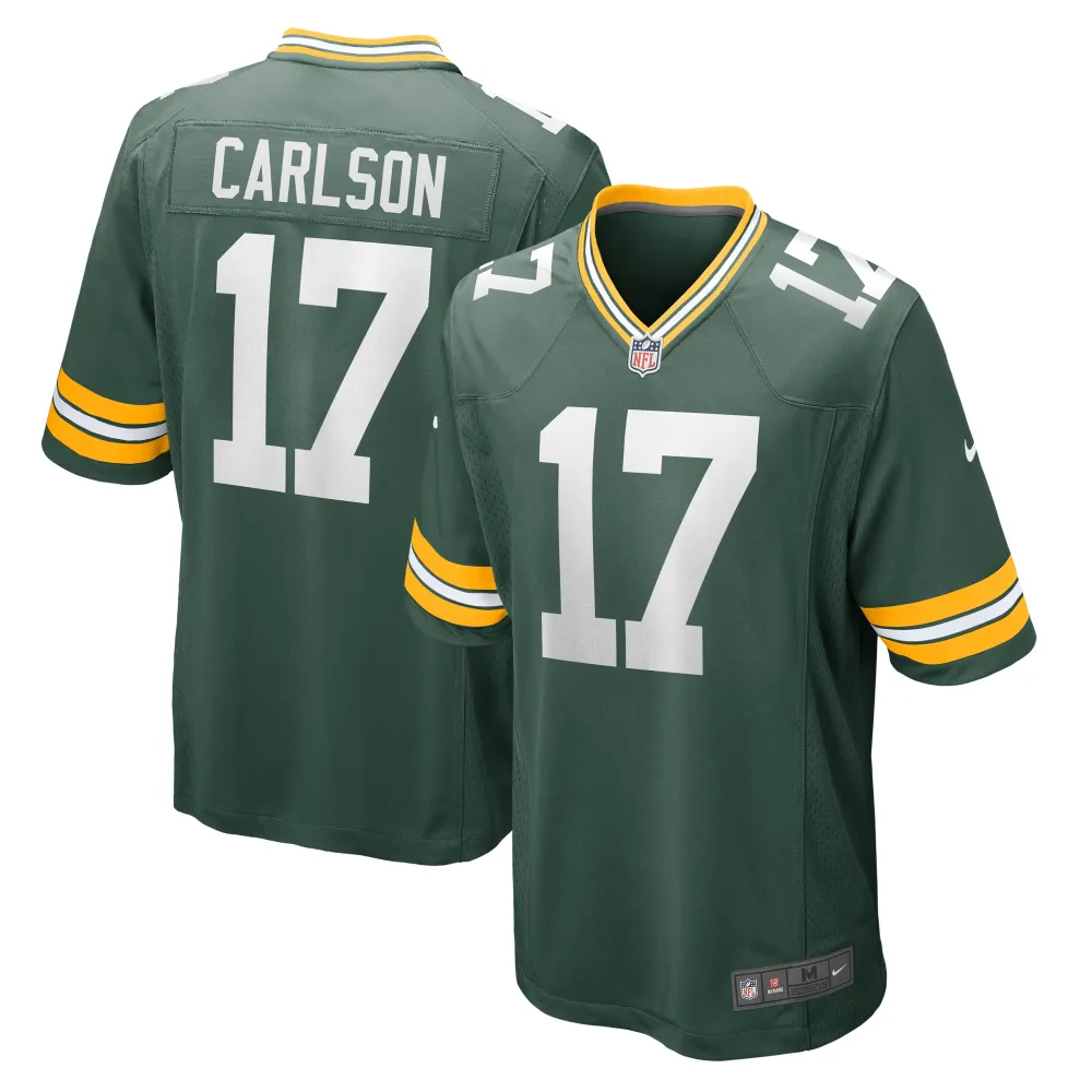 Men's Green Bay Packers Anders Carlson  Green Game Jersey