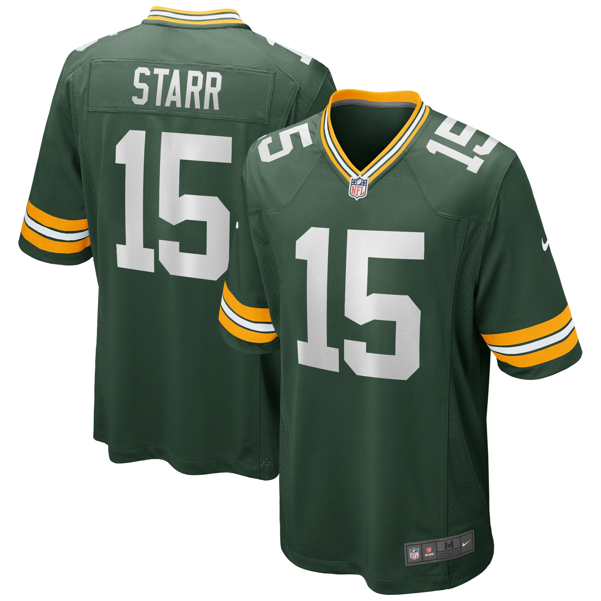 Men's Green Bay Packers Bart Starr Green Game Retired Player Jersey