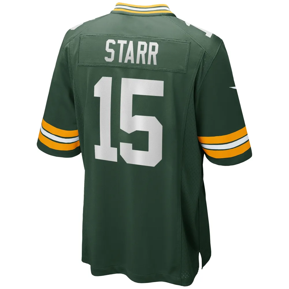Men's Green Bay Packers Bart Starr Green Game Retired Player Jersey