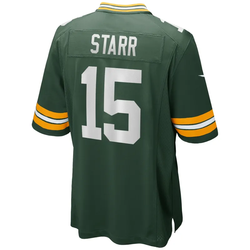 Men's Green Bay Packers Bart Starr Green Game Retired Player Jersey