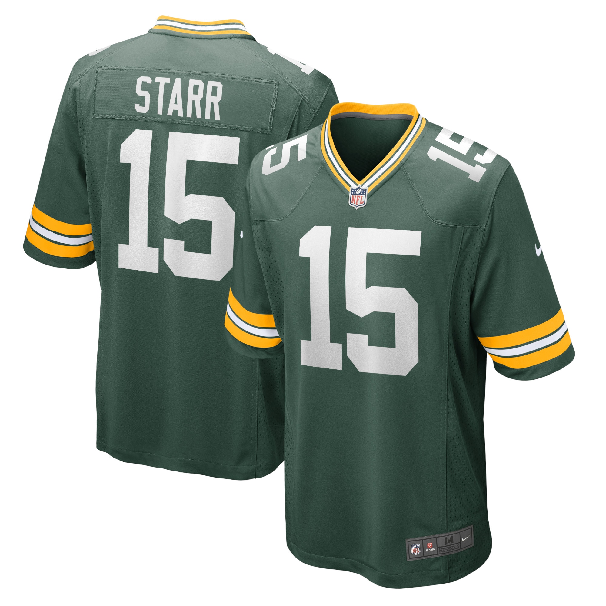 Men's Green Bay Packers Bart Starr Green Retired Player Game Jersey