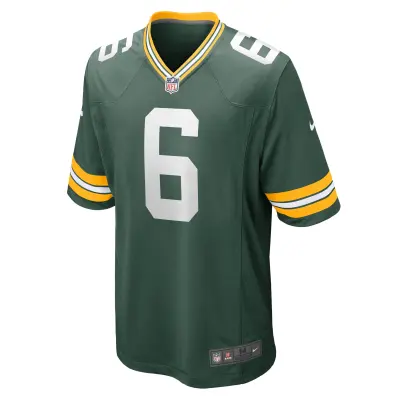 Men's Green Bay Packers Dallin Leavitt Green Game Player Jersey 02