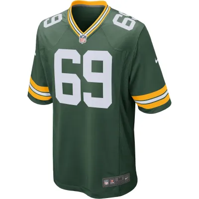 Men's Green Bay Packers David Bakhtiari Green Game Player Jersey 02