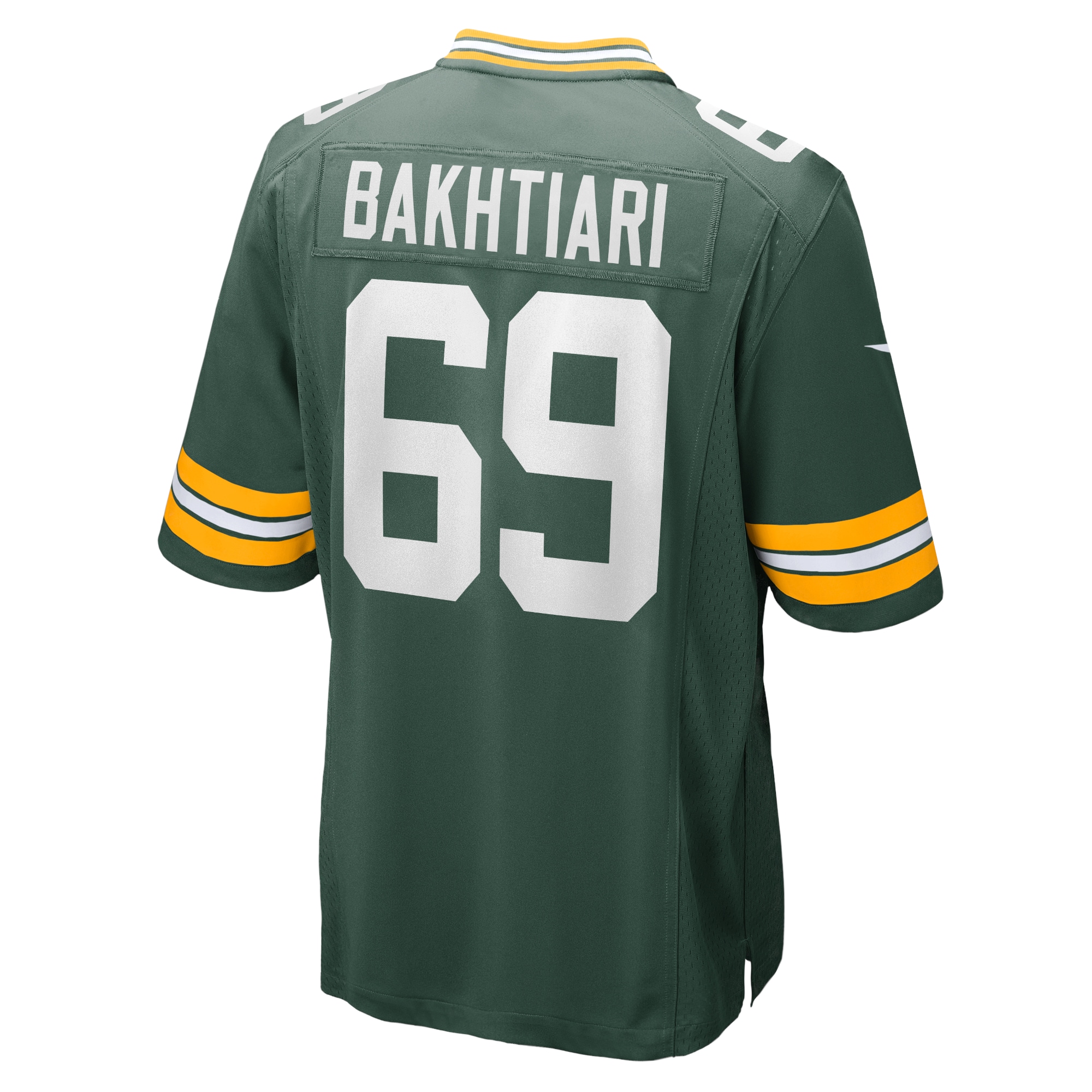 Men's Green Bay Packers David Bakhtiari Green Game Team Jersey
