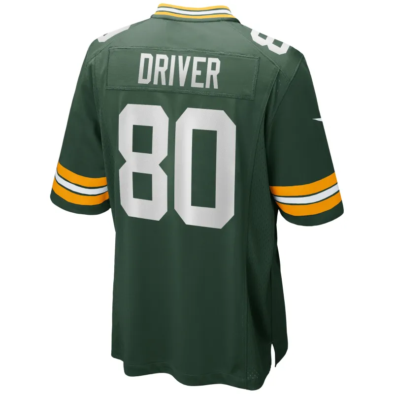 Men's Green Bay Packers Donald Driver Green Game Retired Player Jersey
