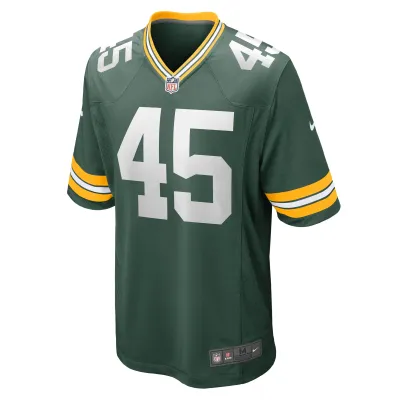 Men's Green Bay Packers Eric Wilson Green Home Game Player Jersey 02