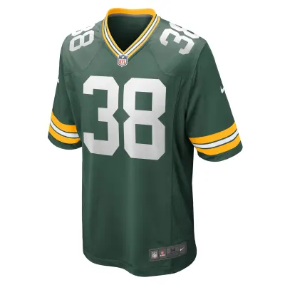 Men's Green Bay Packers Innis Gaines Green Game Jersey 02