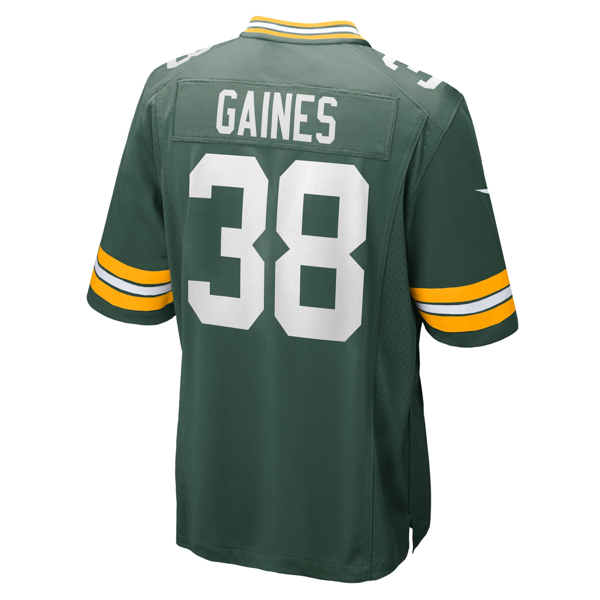 Men's Green Bay Packers Innis Gaines Green Game Jersey