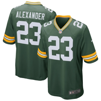 Men's Green Bay Packers Jaire Alexander Green Game Jersey 01