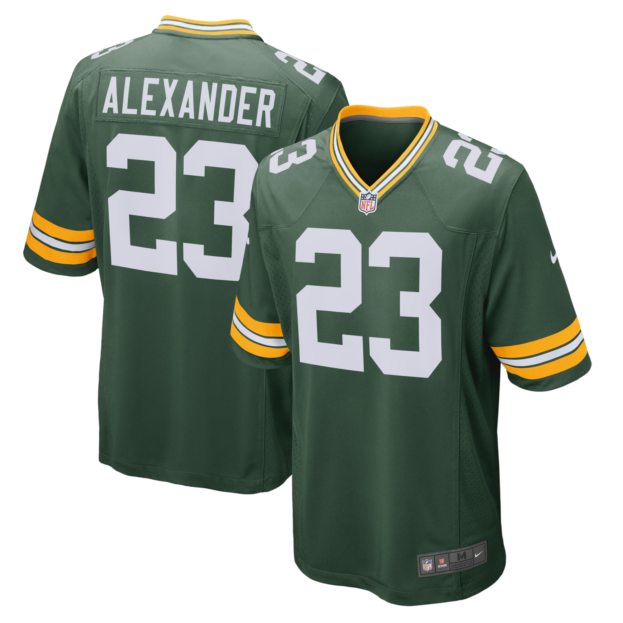 Men's Green Bay Packers Jaire Alexander Green Game Team Jersey
