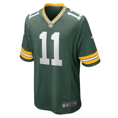 Men's Green Bay Packers Jayden Reed  Green Game Jersey 02