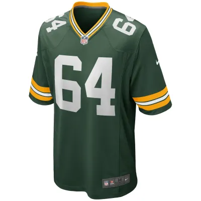 Men's Green Bay Packers Jerry Kramer Green Game Retired Player Jersey 02