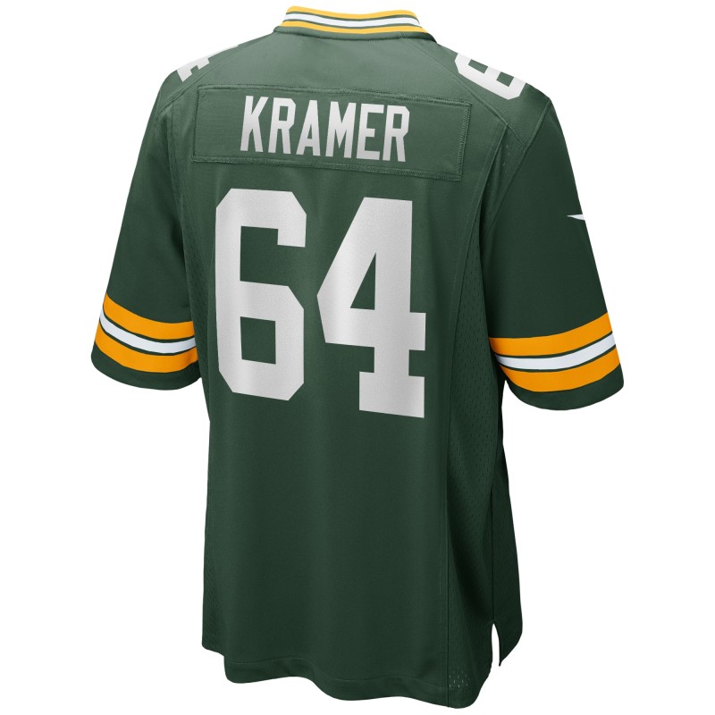 Men's Green Bay Packers Jerry Kramer Green Game Retired Player Jersey