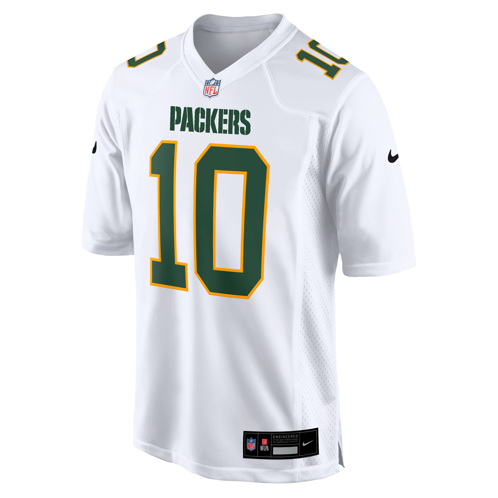 Men's Green Bay Packers Jordan Love White Fashion Game Jersey