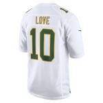 Men's Green Bay Packers Jordan Love White Fashion Game Jersey