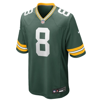 Men's Green Bay Packers Josh Jacobs  Green Team Game Jersey 02