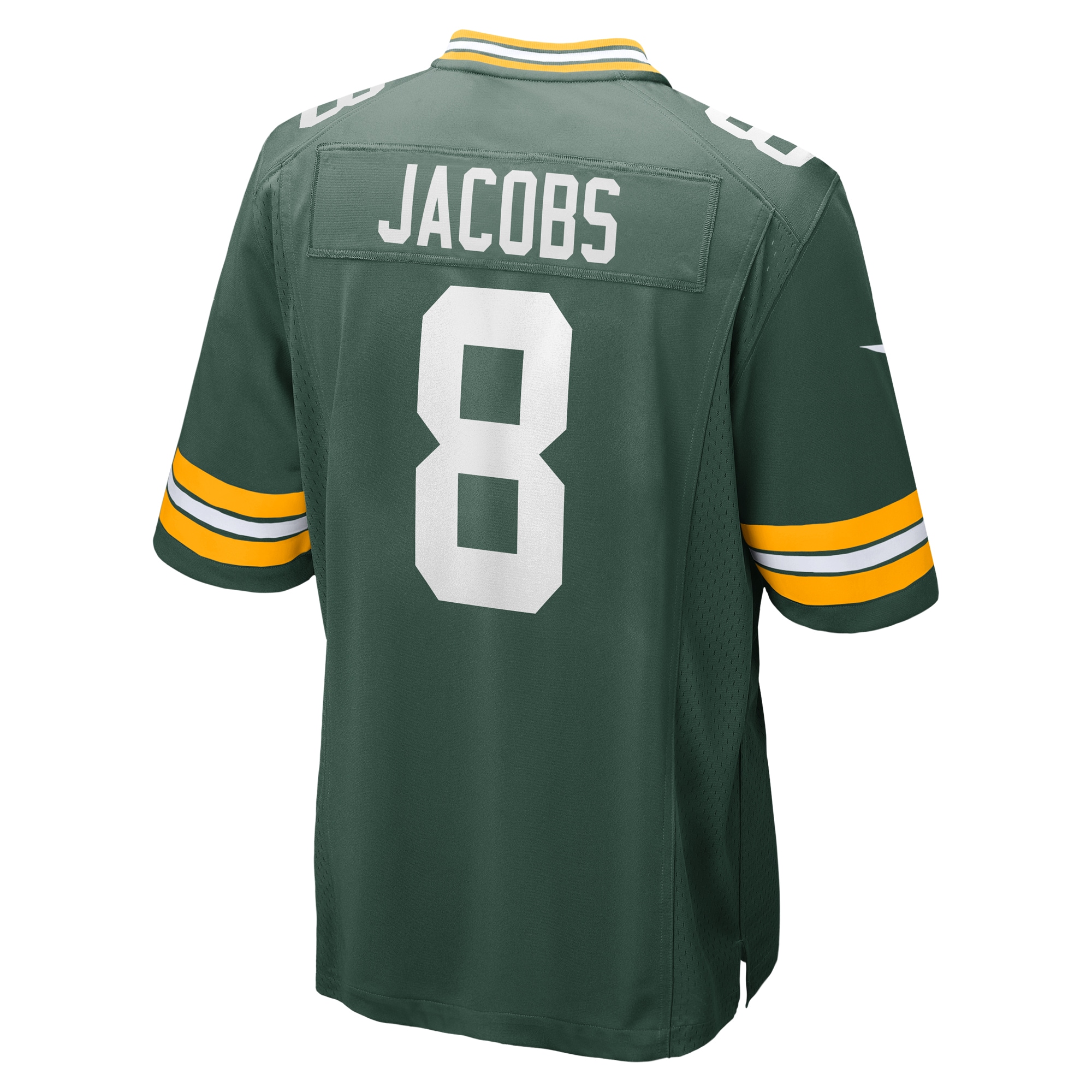 Men's Green Bay Packers Josh Jacobs  Green Team Game Jersey