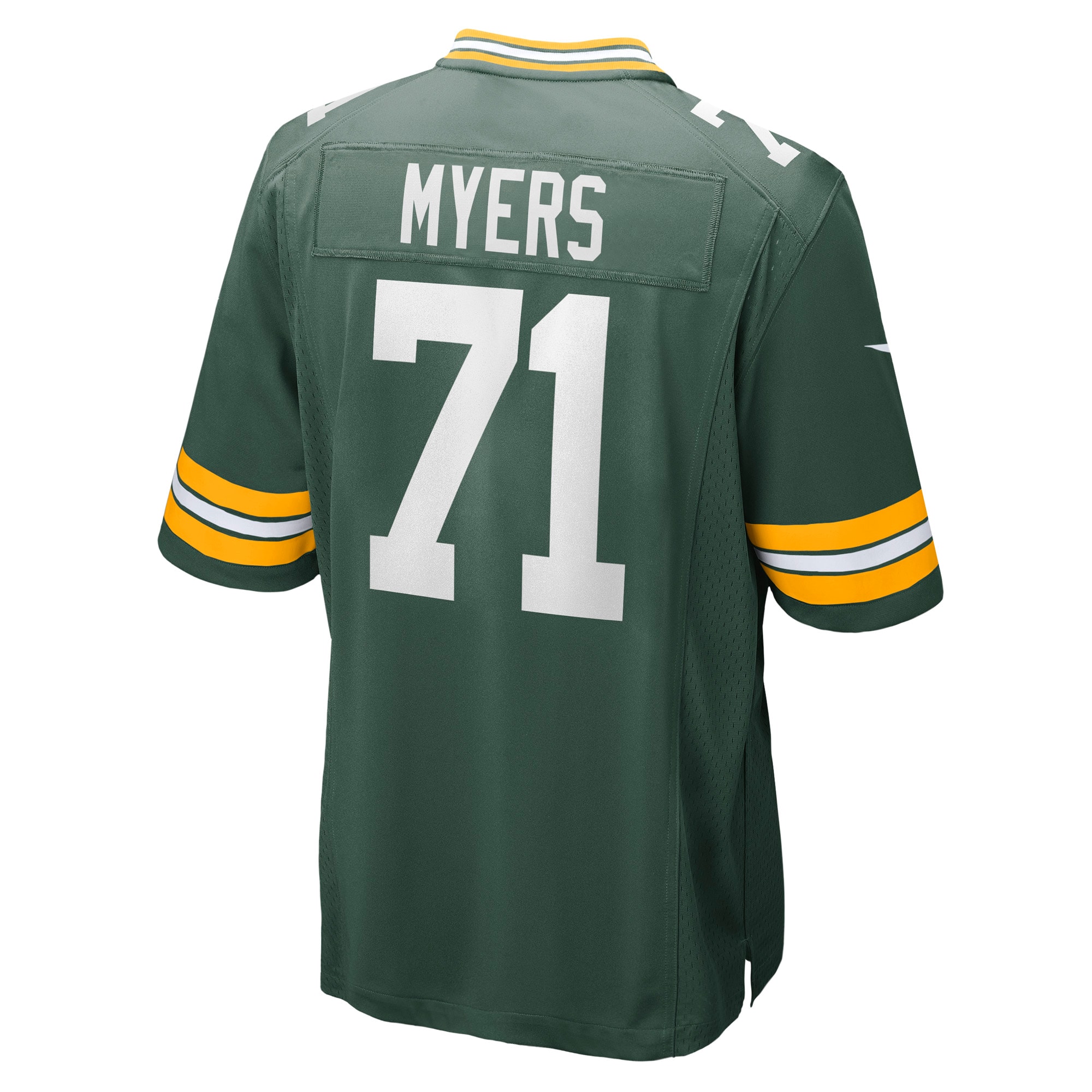 Men's Green Bay Packers Josh Myers Green Game Jersey