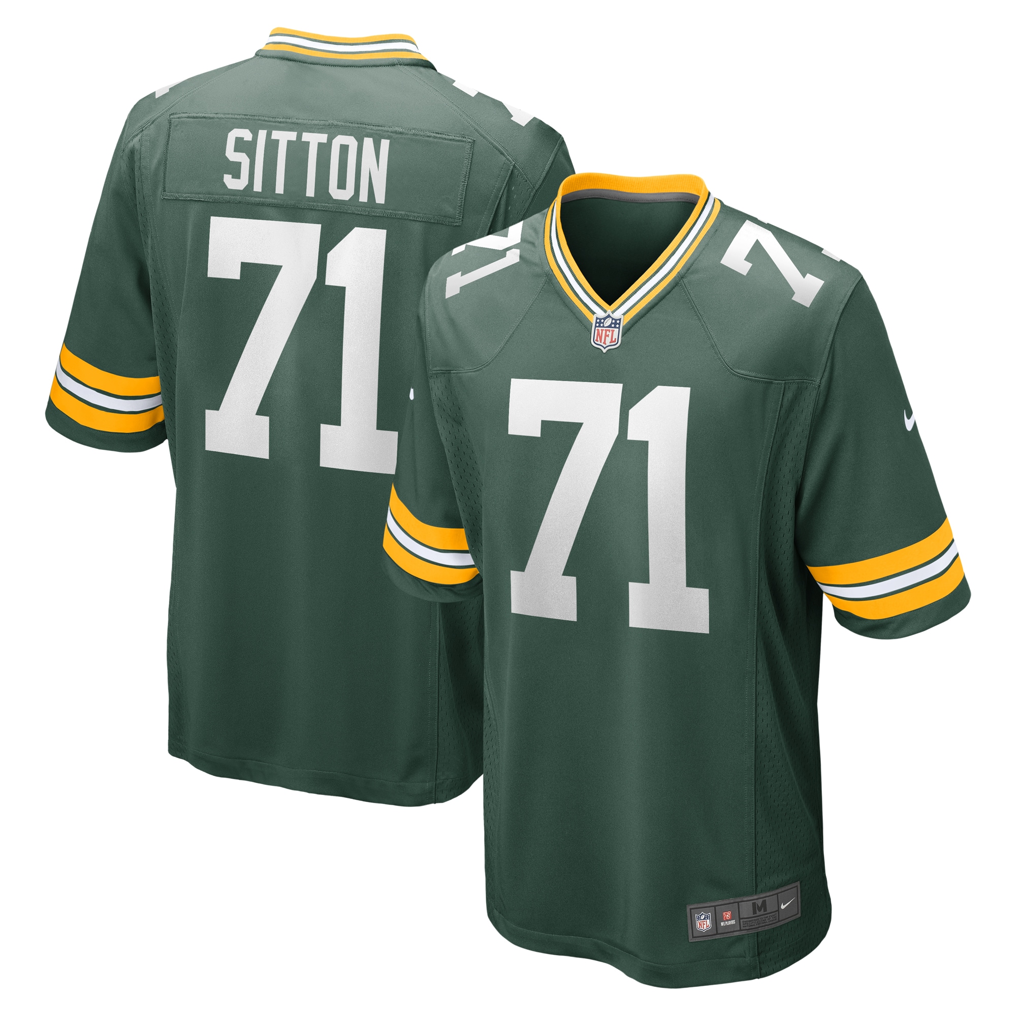 Men's Green Bay Packers Josh Sitton Green Retired Game Jersey