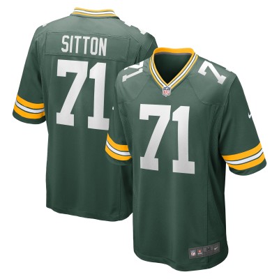 Men's Green Bay Packers Josh Sitton Green Retired Game Jersey 01