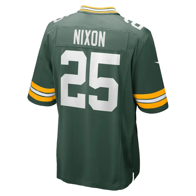 Men's Green Bay Packers Keisean Nixon Green Game Player Jersey
