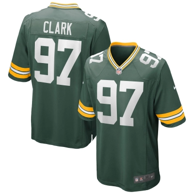 Men's Green Bay Packers Kenny Clark Green Game Jersey 01