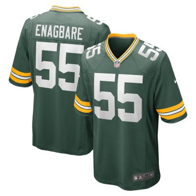 Men's Green Bay Packers Kingsley Enagbare Green Game Player Jersey 01