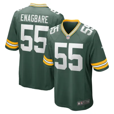 Men's Green Bay Packers Kingsley Enagbare Green Game Player Jersey 01