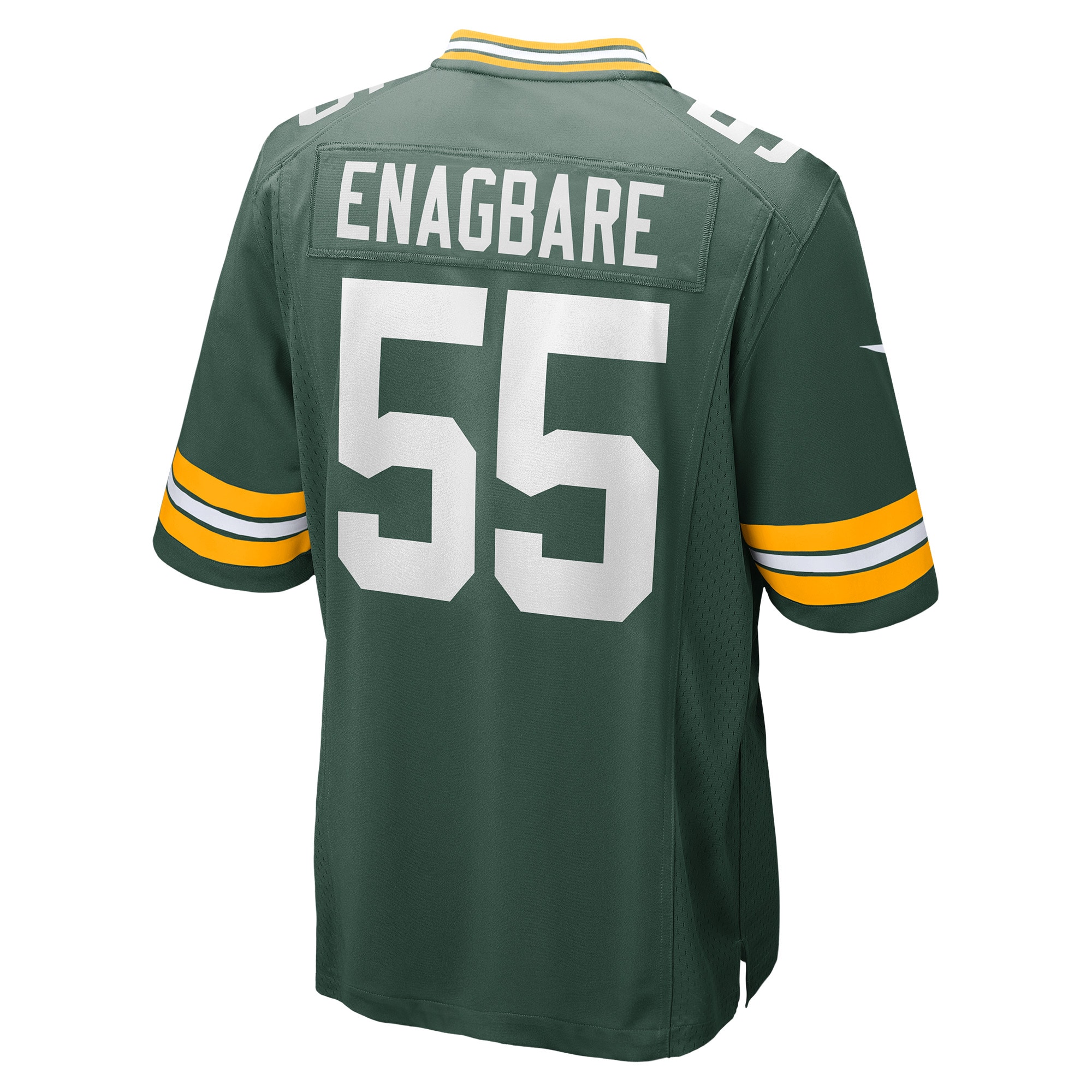 Men's Green Bay Packers Kingsley Enagbare Green Game Player Jersey