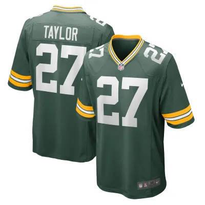 Men's Green Bay Packers Patrick Taylor Green Game Player Jersey 01