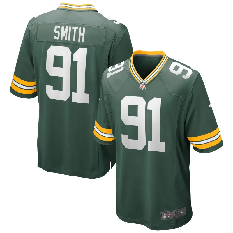Men's Green Bay Packers Preston Smith Green Game Jersey