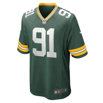 Men's Green Bay Packers Preston Smith Green Game Jersey 02