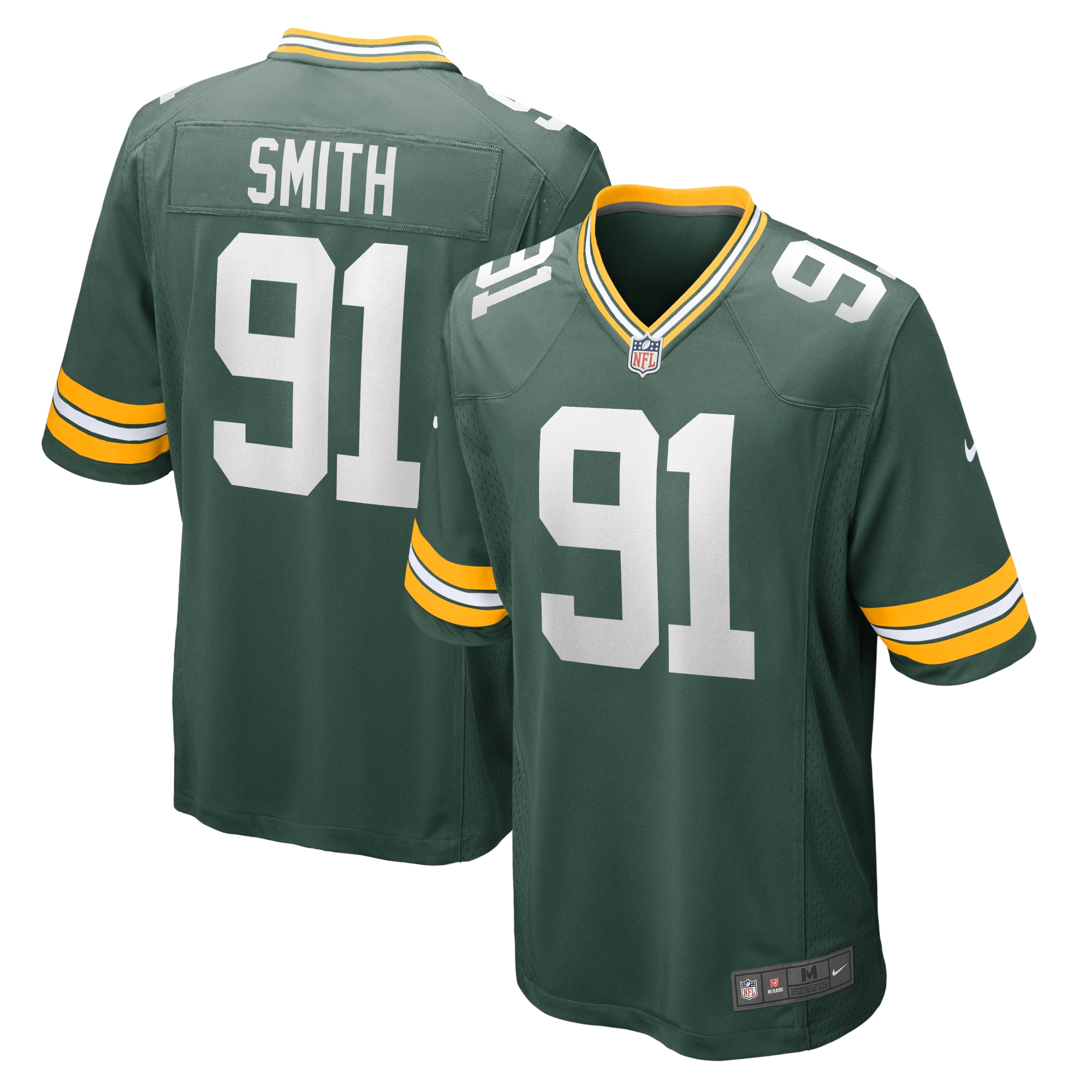 Men's Green Bay Packers Preston Smith Green Game Team Jersey