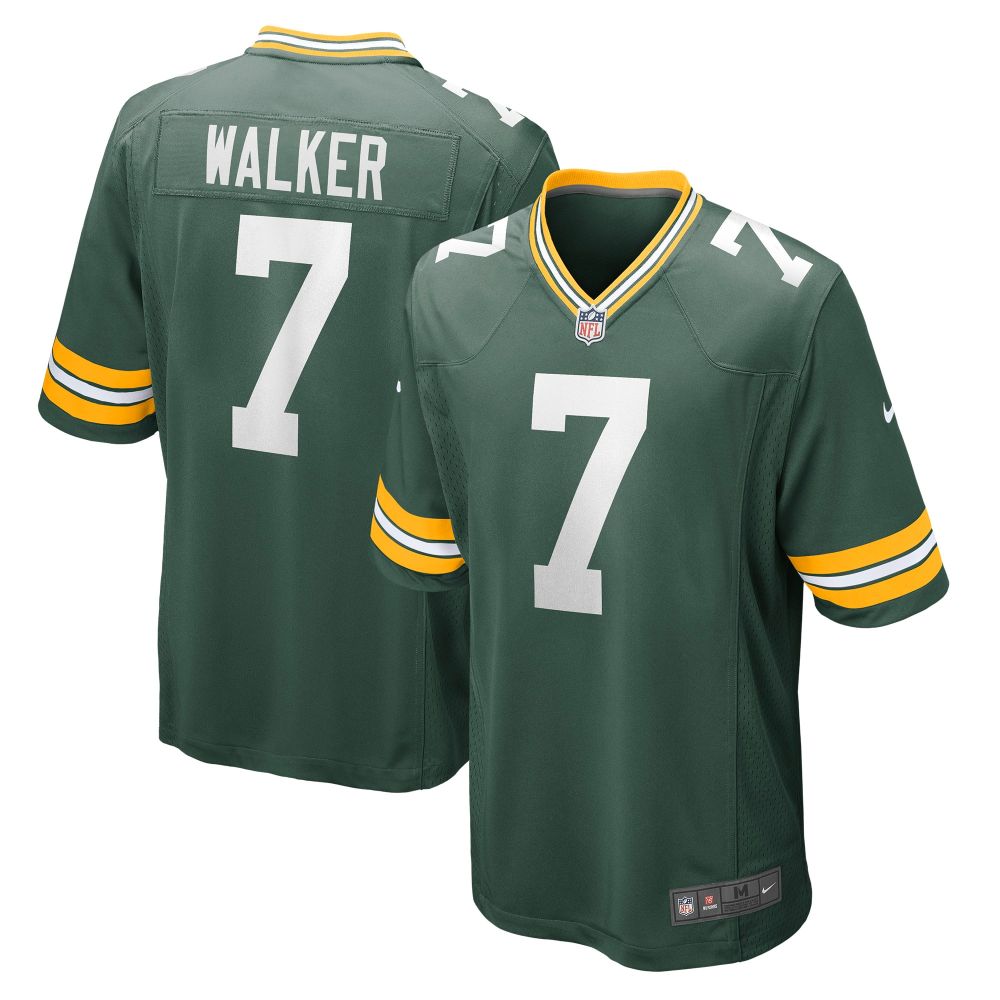 Men's Green Bay Packers Quay Walker Green Player Game Jersey