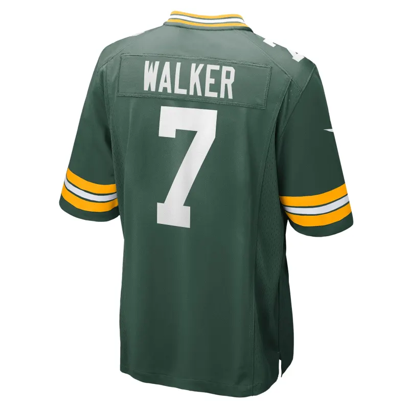 Men's Green Bay Packers Quay Walker Green Player Game Jersey